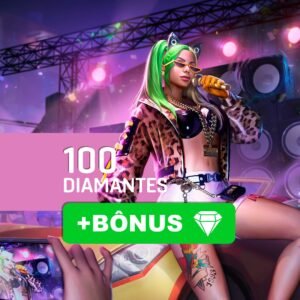 Free Fire 100 Diamantes + Bônus