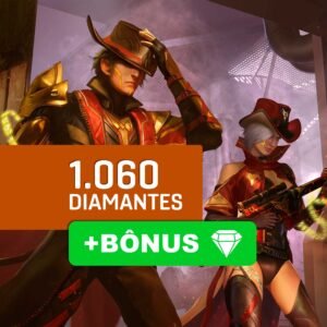 Free Fire 1060 Diamantes + Bônus
