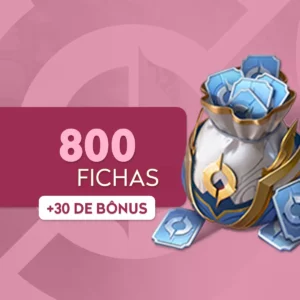 Cartão pré-pago 800 Tokens + 30 de Bônus - Honor of Kings