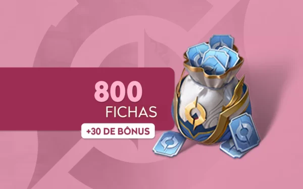 Cartão pré-pago 800 Tokens + 30 de Bônus - Honor of Kings