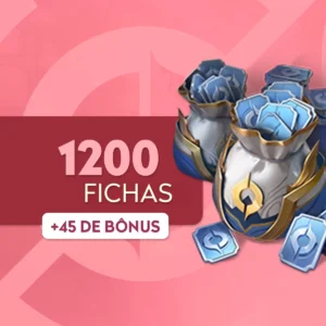 Cartão pré-pago 1200 Tokens + 45 de Bônus - Honor of Kings