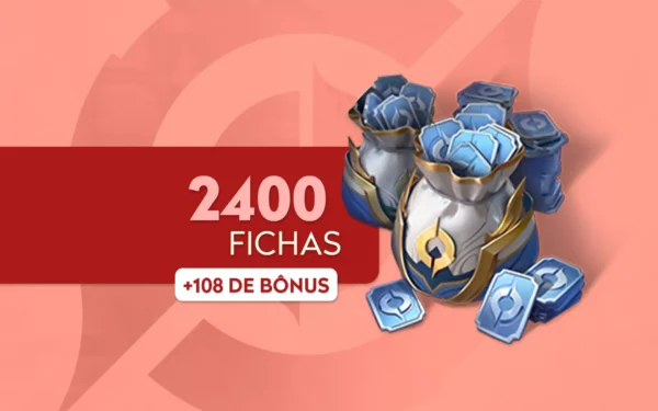 Cartão pré-pago 2400 Tokens + 108 de Bônus - Honor of Kings