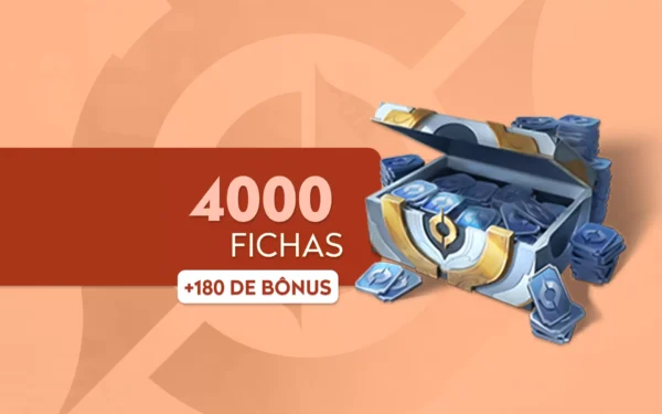 Cartão pré-pago 4000 Tokens + 180 de Bônus - Honor of Kings